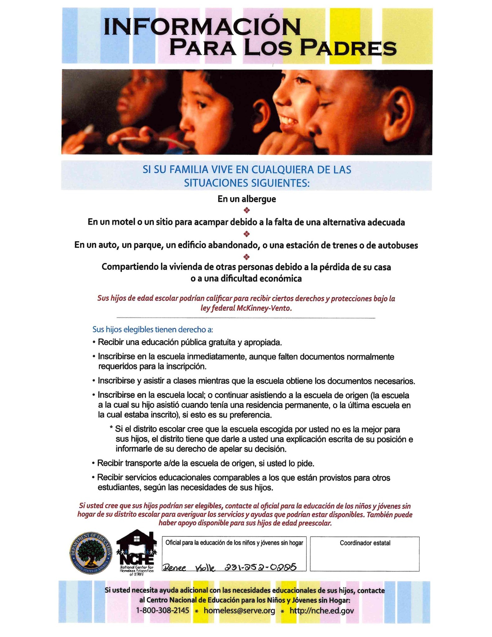 Homelessness Education Information